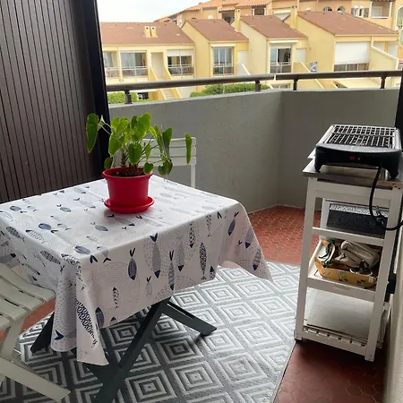 T2 Climatise, Vue Totale, Ascenseur, 2 A 4 Pers, Parking Prive, Wifi Fibre, Proche Des Commerces, Kanumera Barcares Le Barcarès