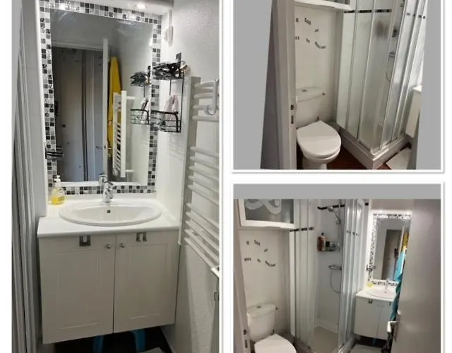 T2 climatisé, vue Mer totale, chambre, appart 2 ou 4 pers, parking privé, Wifi fibre, proche des commerces, Kanumera Barcarès *
